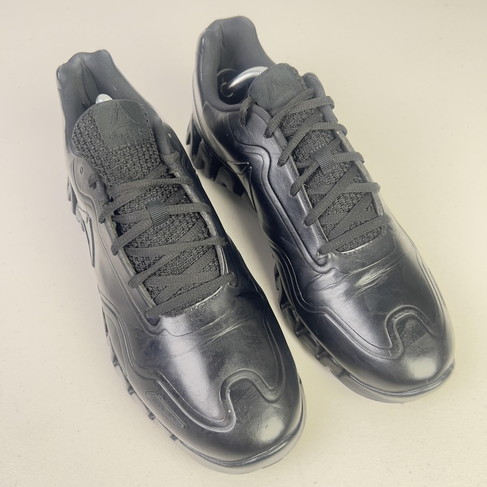 Reebok ZigTech Shoes Mens Size 10.5 Black Synthetic Running Sneakers DV5220